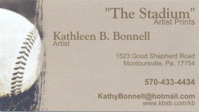 [The Stadium KB Bonnell Business Card]