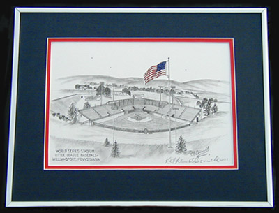 [artist's Stadium with Flag Picture]